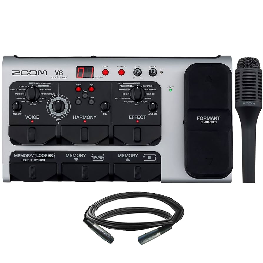 Amazon.com: Zoom V6-SP Multi-Effects Vocal Processor Pedal